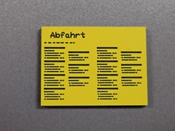 Zeige Details für Fahrplan Abfahrt groß Bild von Fahrplan Abfahrt groß