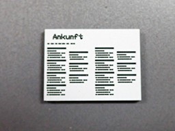 Zeige Details für Fahrplan Ankunft groß Bild von Fahrplan Ankunft groß