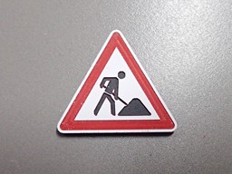 Zeige Details für Verkehrsschild Achtung Baustelle Bild von Verkehrsschild Achtung Baustelle