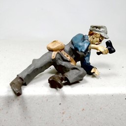 Show details for Carpenter with hammer on roof Picture of Carpenter with hammer on roof