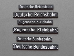 Zeige Details für Schriftzug Bahngesellschaft Bild von Schriftzug Bahngesellschaft