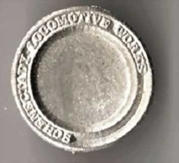 Zeige Details für Lokfabrikschild "Schenectady Locomotive Works" Bild von Lokfabrikschild "Schenectady Locomotive Works"