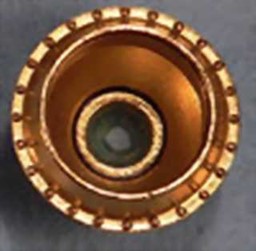 Show details for Diamond stack top, brass medium size Picture of Diamond stack top, brass medium size