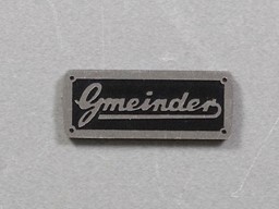 Zeige Details für Lokschild Gmeinder Bild von Lokschild Gmeinder