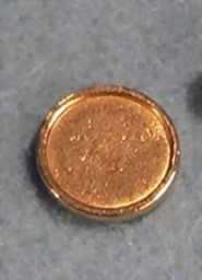 Show details for Number plate, brass plain, round, small Picture of Number plate, brass plain, round, small