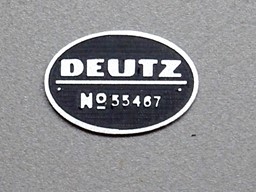 Zeige Details für Lokschild Deutz Bild von Lokschild Deutz