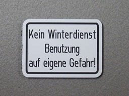 Bild von Kein Winterdienst