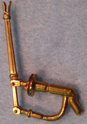 Show details for Backhead throttle with linkage, brass Picture of Backhead throttle with linkage, brass