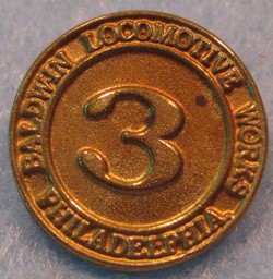 Zeige Details für Frontnummernplatte Nr.3 mit Baldwin-Signum Bild von Frontnummernplatte Nr.3 mit Baldwin-Signum