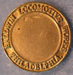 Zeige Details für Frontnummernplatte ohne Nummer mit Baldwin-Signum Bild von Frontnummernplatte ohne Nummer mit Baldwin-Signum