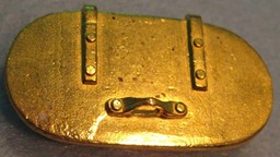 Show details for Builders plates, brass oval Picture of Builders plates, brass oval