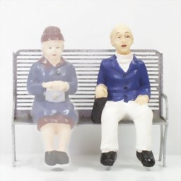 Show details for Pensioner (m) sitting with a bag Picture of Pensioner (m) sitting with a bag