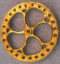 Show details for Brakewheel, brass Picture of Brakewheel, brass