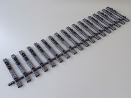 Zeige Details für Schwellenband 500mm Dreischienengleis 45/64mm Bild von Schwellenband 500mm Dreischienengleis 45/64mm