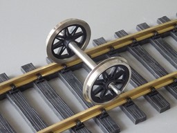 Zeige Details für Radsatz V-Speichen, 64 mm Spur, 44 mm Durchmesser Bild von Radsatz V-Speichen, 64 mm Spur, 44 mm Durchmesser
