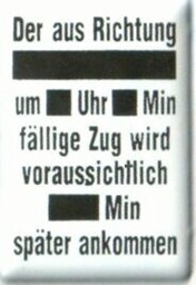 Zeige Details für Verspätungsanzeige Bild von Verspätungsanzeige