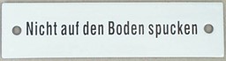 Zeige Details für Nicht auf den Boden spucken Bild von Nicht auf den Boden spucken