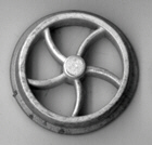 Picture of 18 inch curly spoke wheel (andrilled)