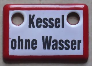 Bild von Kessel ohne Wasser