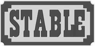 Bild von Schild "Stable"