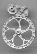 Picture of D&RGW brake wheels with lock pawl