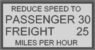 Picture of Reduce speed to ... miles per hour