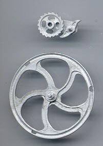 Picture of Maine 16 inch brake wheel and lock pawl