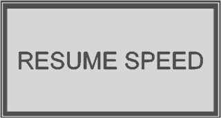 Bild von Schild "Resume Speed"