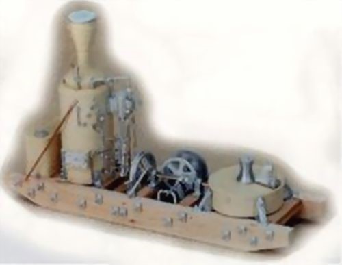 Picture of Winch engine with haulback,diamond stack-wood water tank
