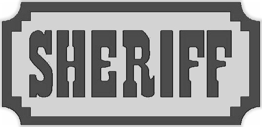 Bild von Schild "Sheriff"