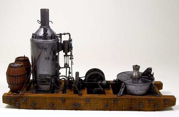 Picture of Winch engine with haulback,straight stack-wood water tank