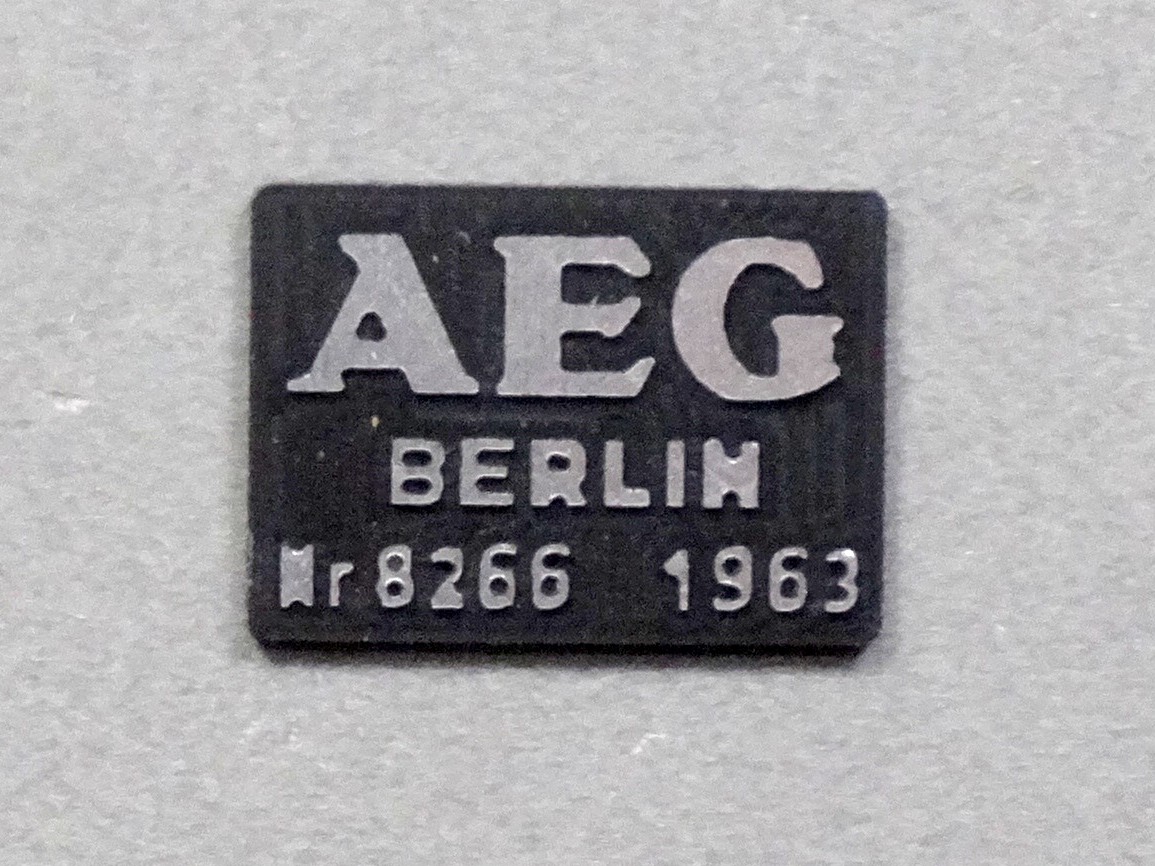 Bild von Lokschild AEG Berlin