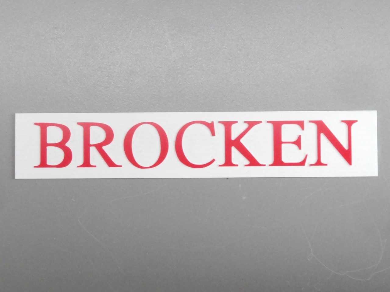 Bild von Bahnhofsschild "Brocken" 1:22,5