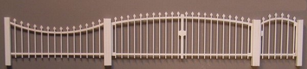 Picture of Gate and door curved fence, 1:32