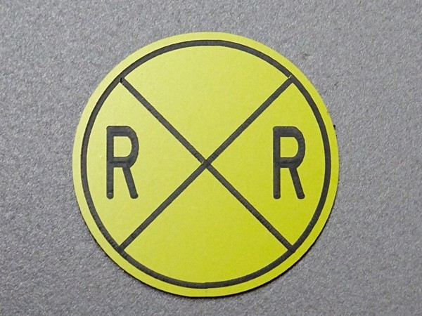 Picture of Railroad Crossing, round