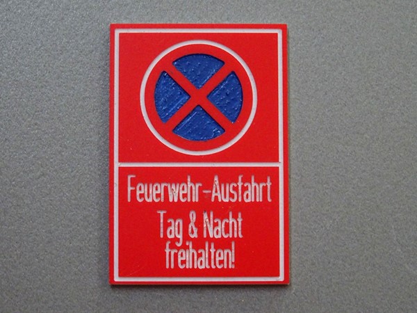 Picture of Plate Feuerwehr-Ausfahrt