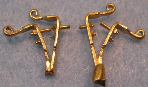 Picture of Coupler lift bar brackets, brass, small