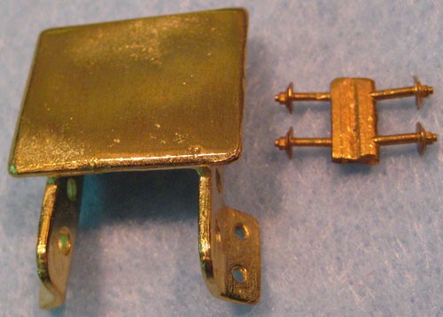 Picture of Headlight bracket, brass medium size
