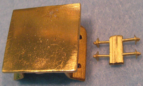 Picture of Headlight bracket, brass for bachman 10-wheeler with 4 bolts