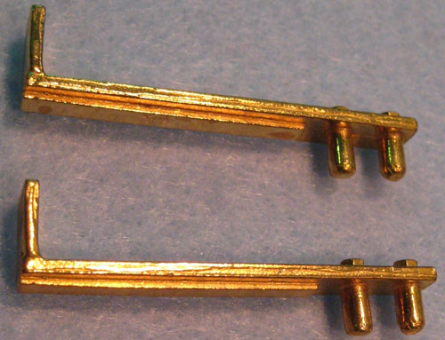 Picture of Step brackets, brass for pilots of shay, etc.