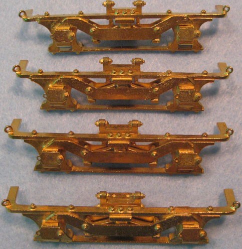 Picture of Baldwin tender side frames, brass