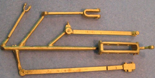 Picture of Valve gear parts, brass