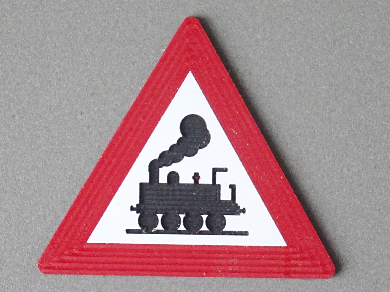 Picture of Traffic sign with steam engine, scale 1:22,5