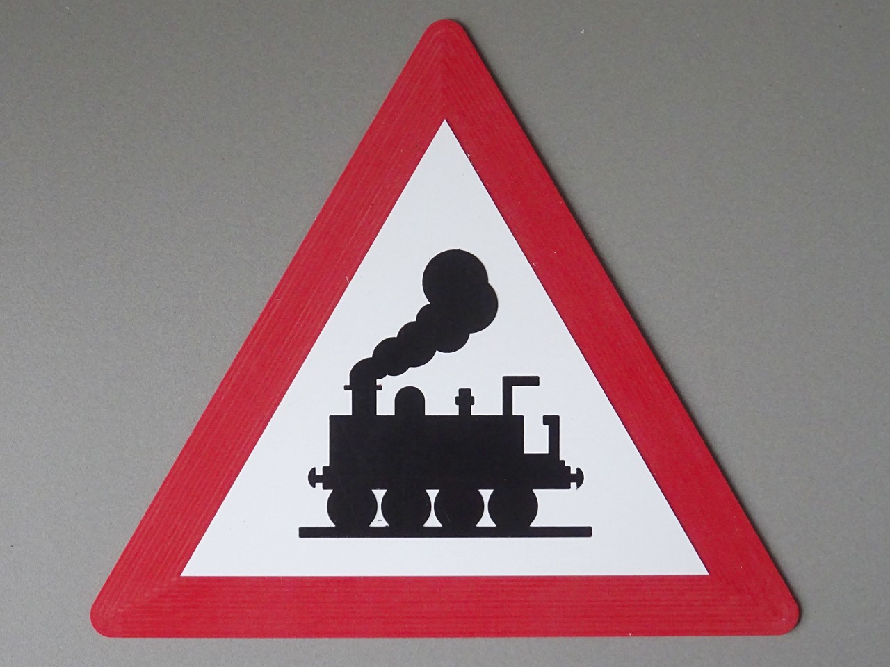 Picture of Traffic sign with steam engine