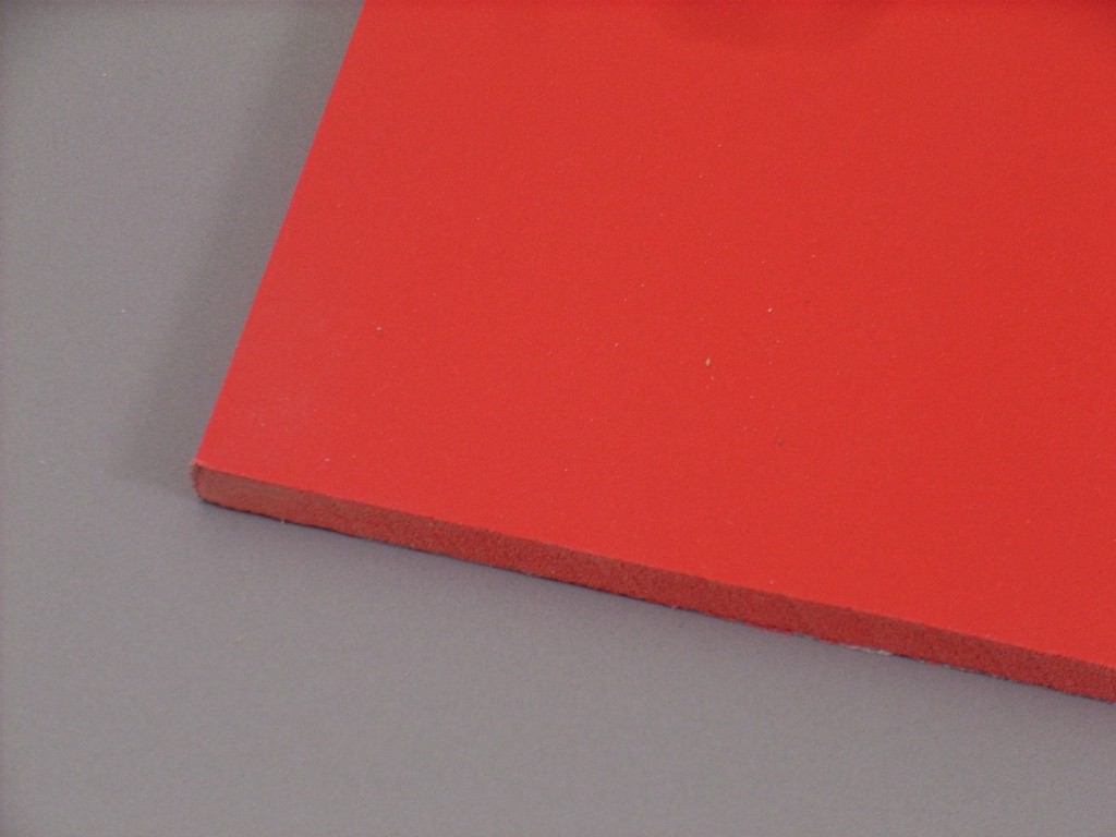 Picture of PVC-rigid foam panel Kömatex red 3mm