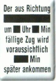 Bild von Verspätungsanzeige