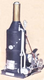 Bild von Dampf-Winde, stehender Kessel, horizontaler Zylinder